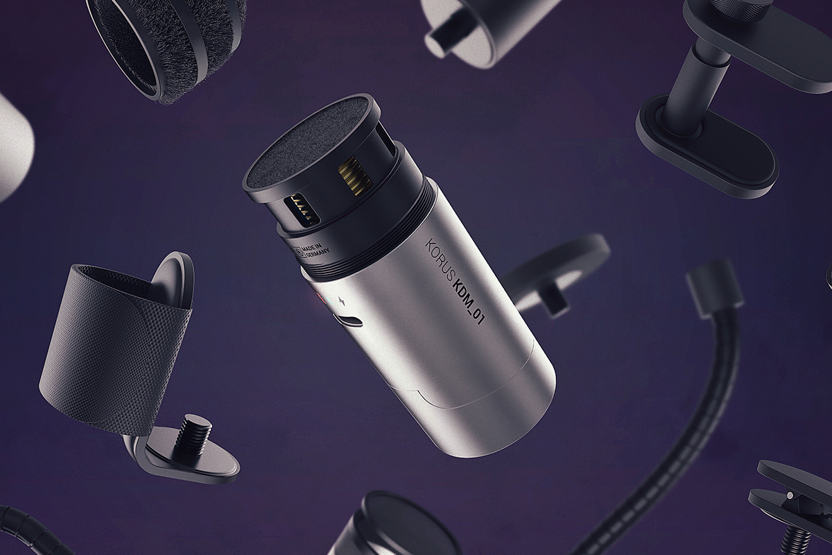 korus，wireless microphone ，Digital，product design，