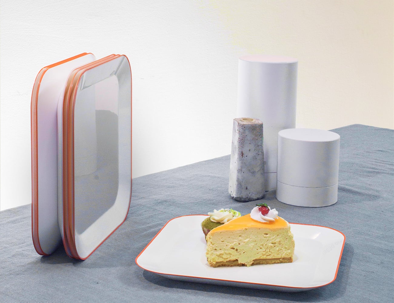 Tableware design，Save space，environment protection，Curl up，