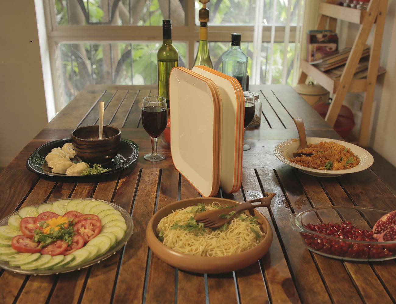 Tableware design，Save space，environment protection，Curl up，