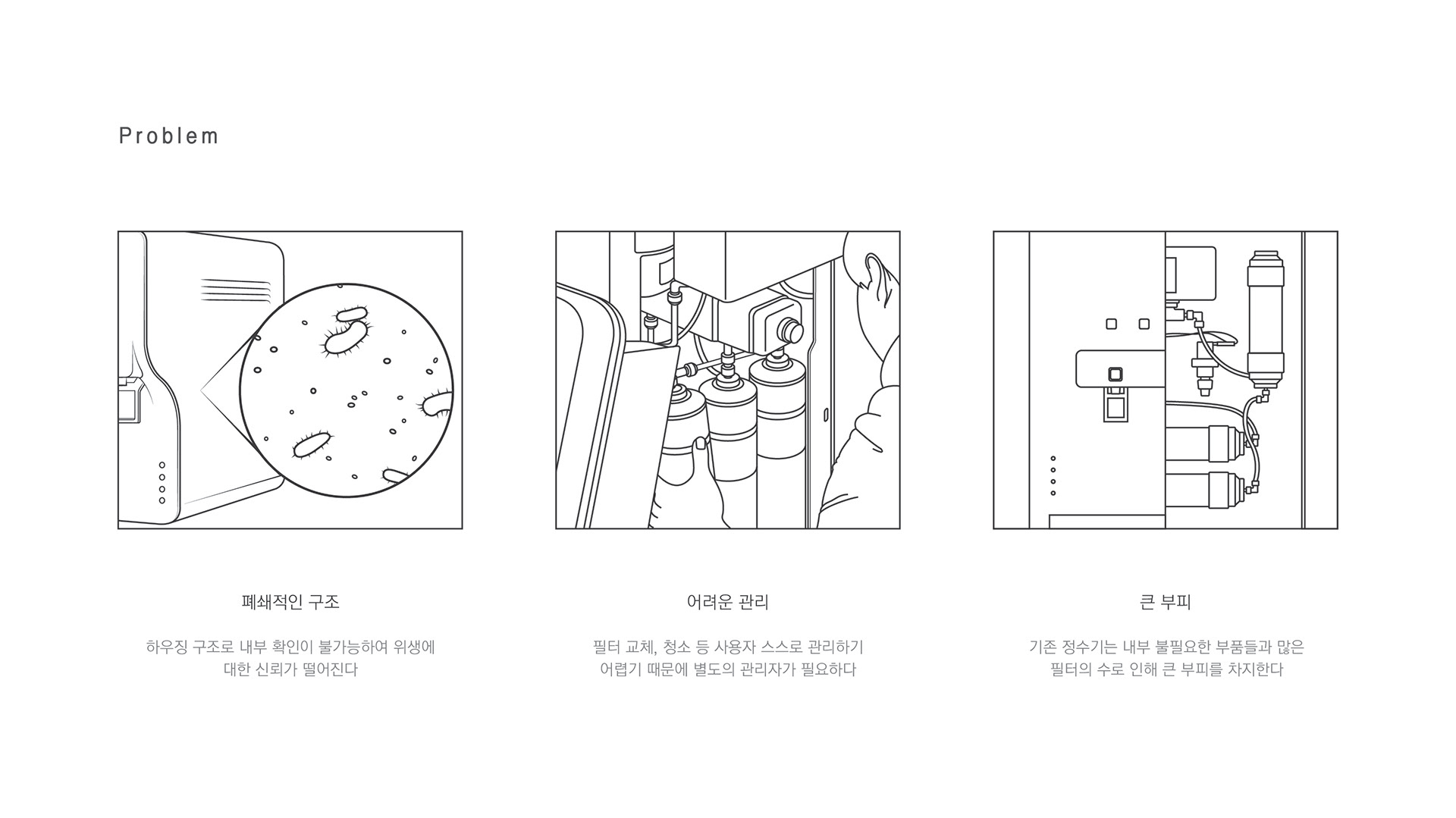 Transparent water purifier，product design，