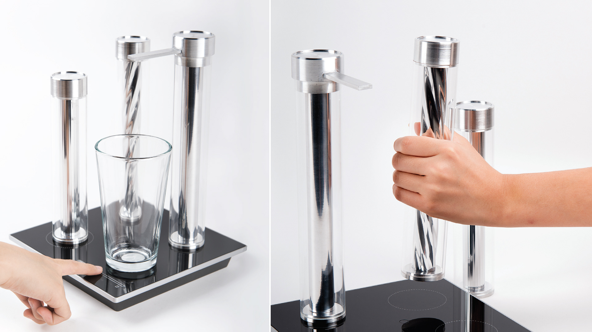 Transparent water purifier，product design，