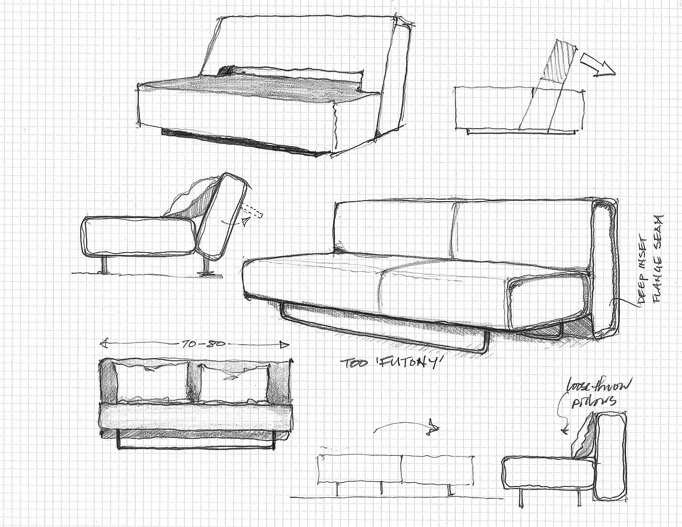 沙发设计，折叠，产品设计，