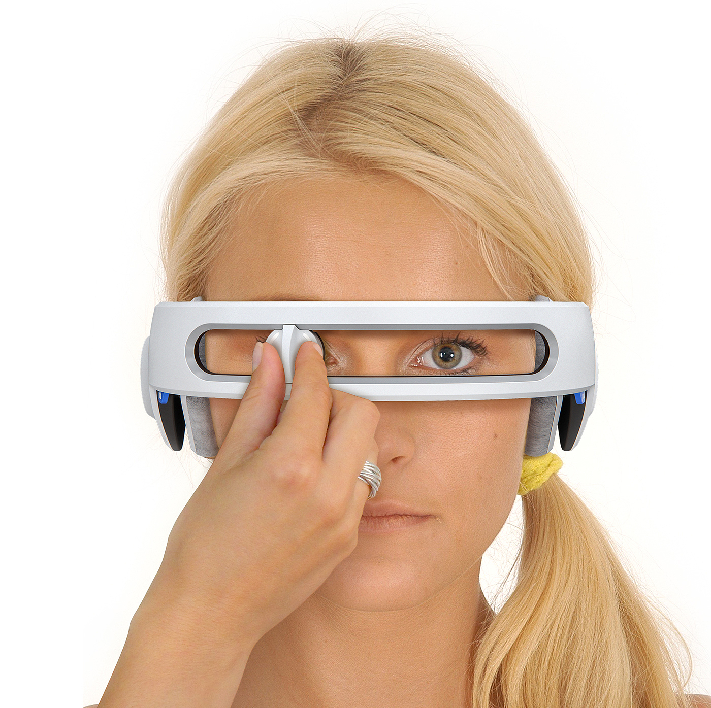 white，intelligence，Home telemedicine headset，