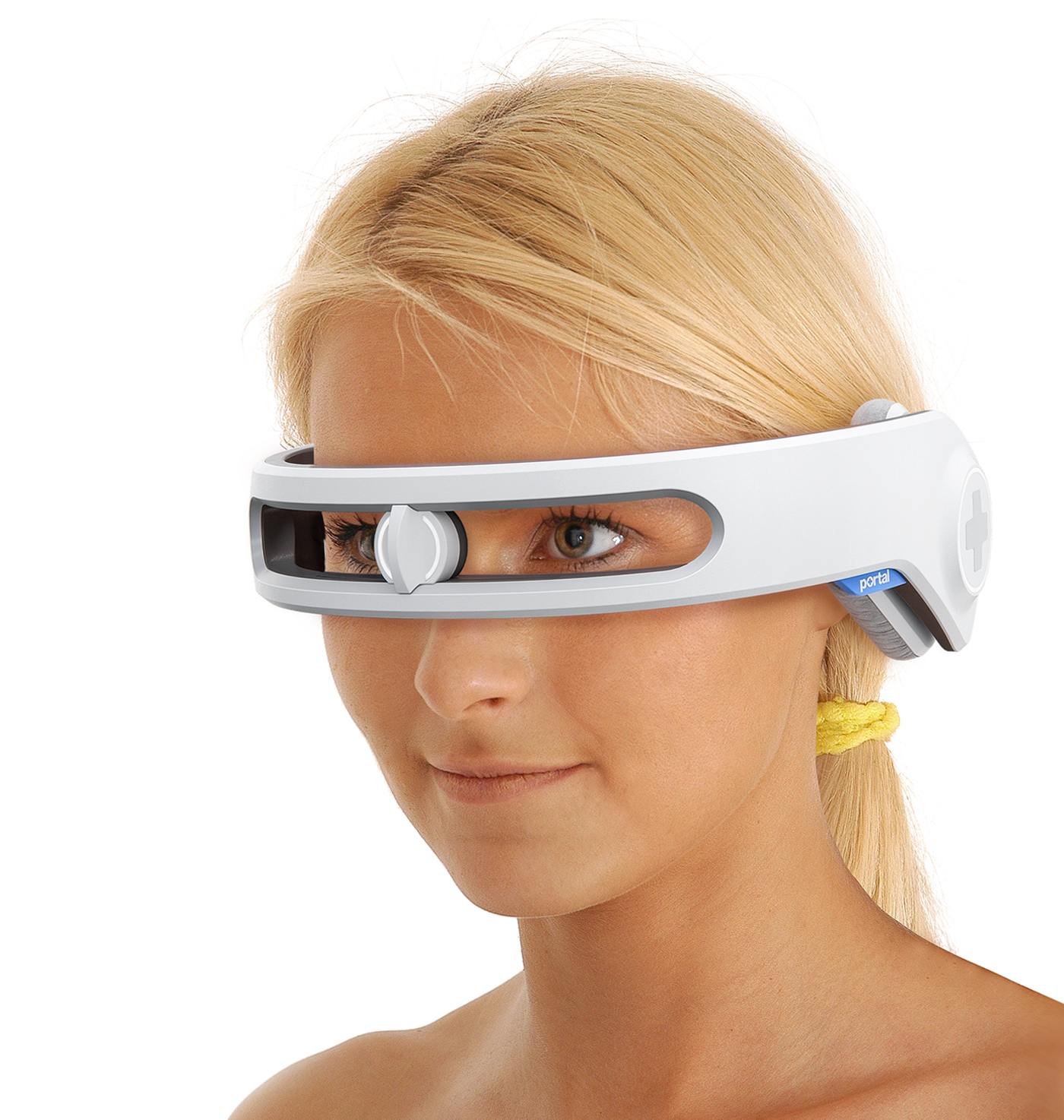white，intelligence，Home telemedicine headset，