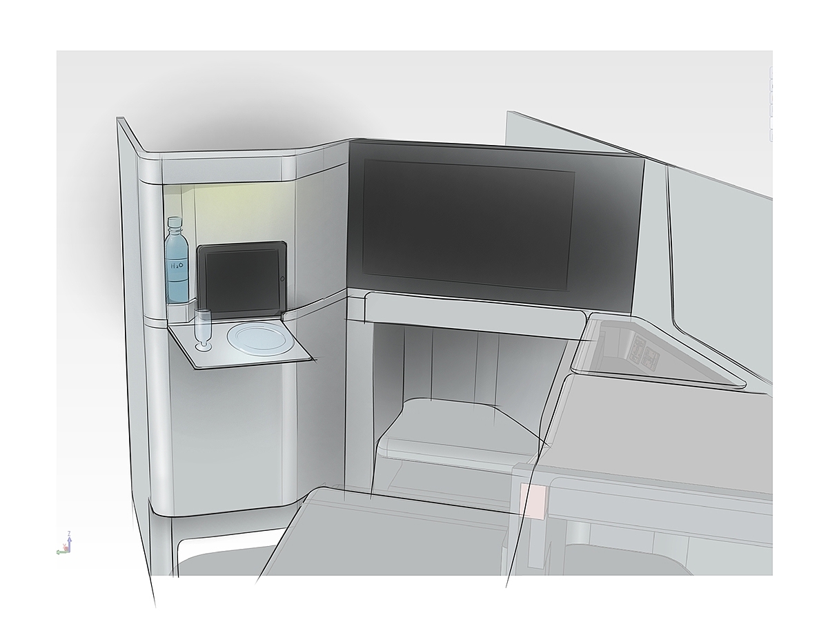 工业设计，产品设计，航空，座椅，商务舱，