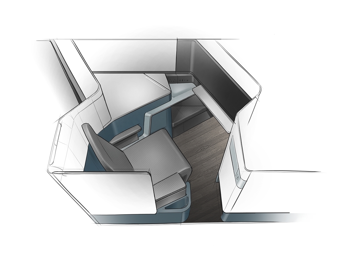 industrial design，product design，aviation，chair，business class，