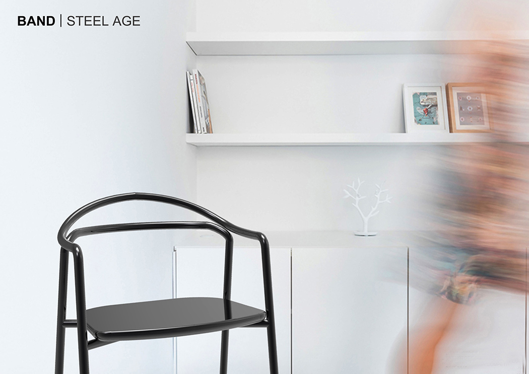 THONET chair，Cesca chair，Arc structure，steel，oak，copper，