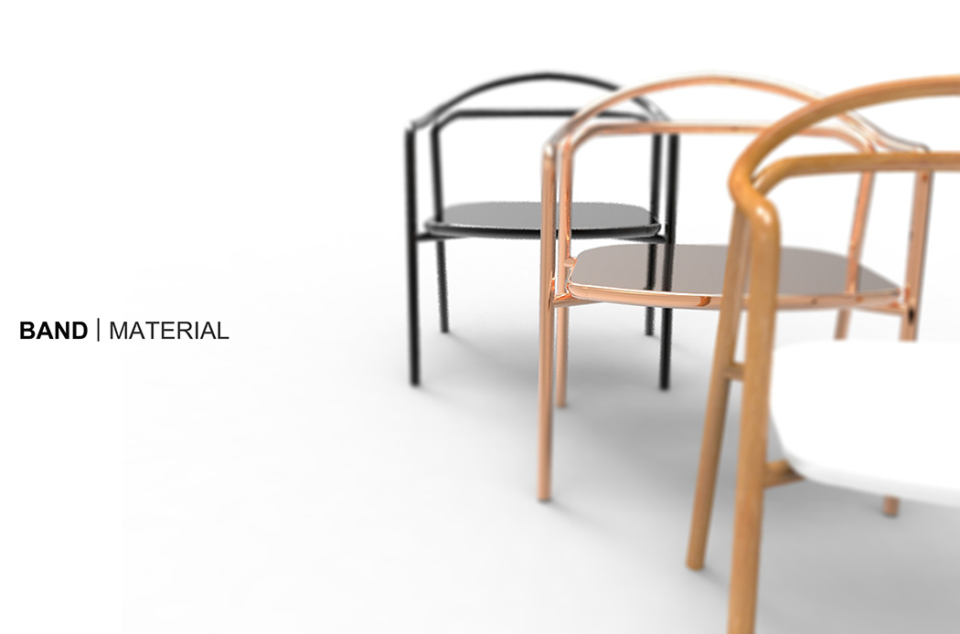 THONET chair，Cesca chair，Arc structure，steel，oak，copper，