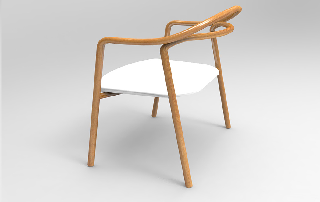 THONET chair，Cesca chair，Arc structure，steel，oak，copper，