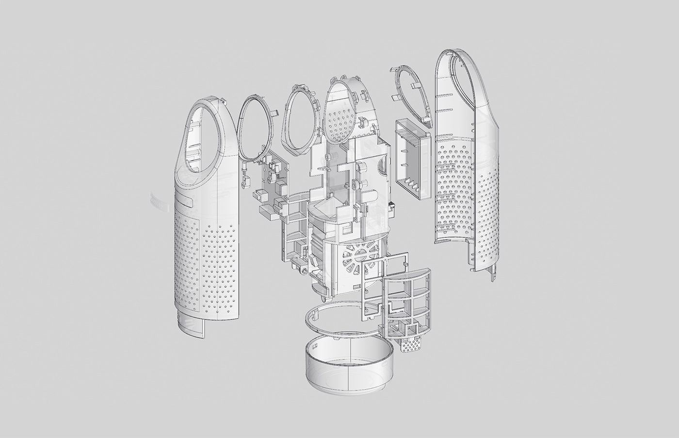 cairs，air cleaner，Portable，visual，sketch，