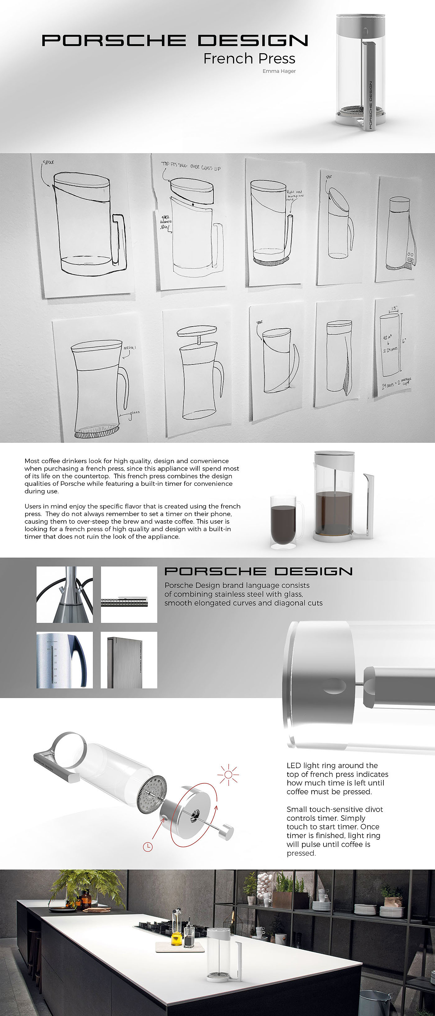 Porsche Design，法式，咖啡机，