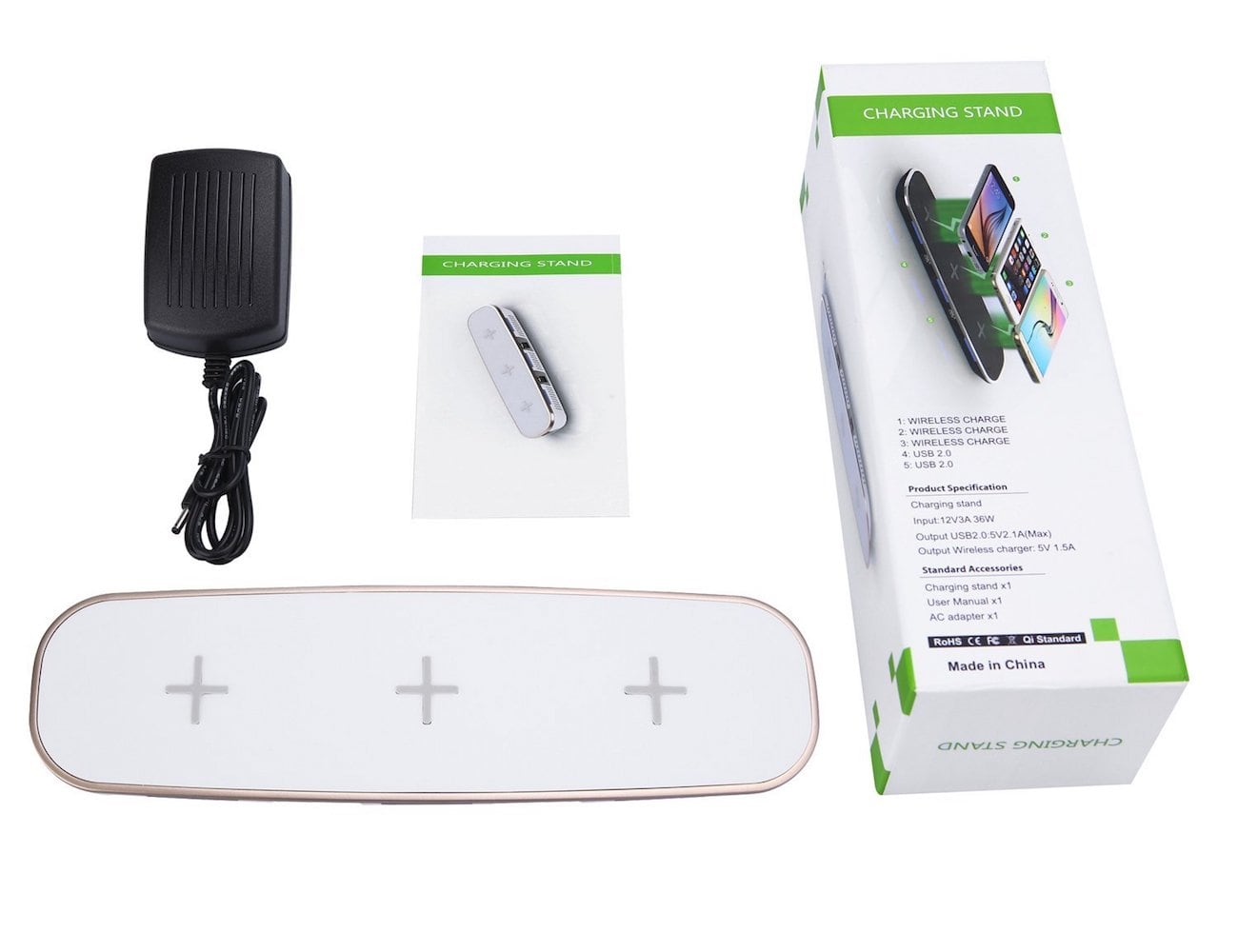 Wireless charging board，3 coil，mobfun，