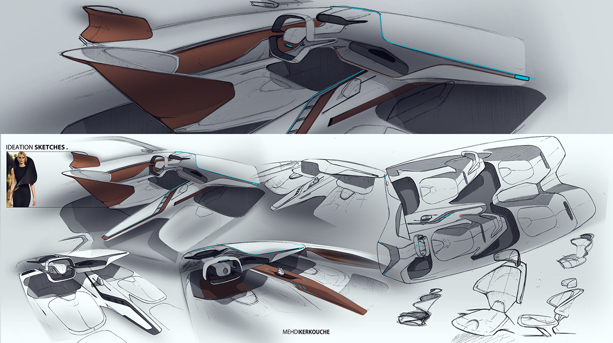 Network informatization，Automatic unmanned，Hand drawn concept，High-tech，Convenient and practical，