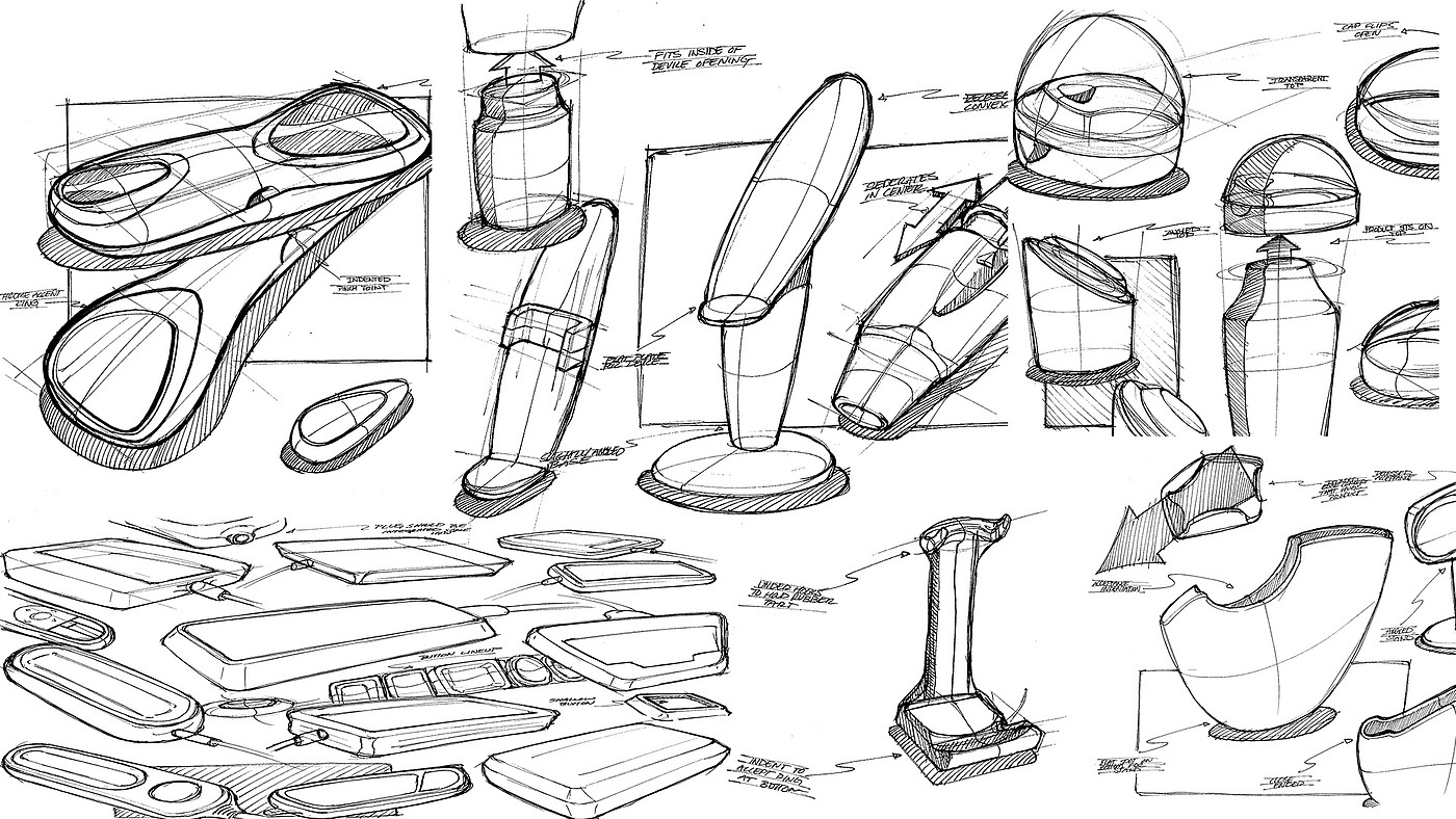 product design，Automatic design，sketch，draft，