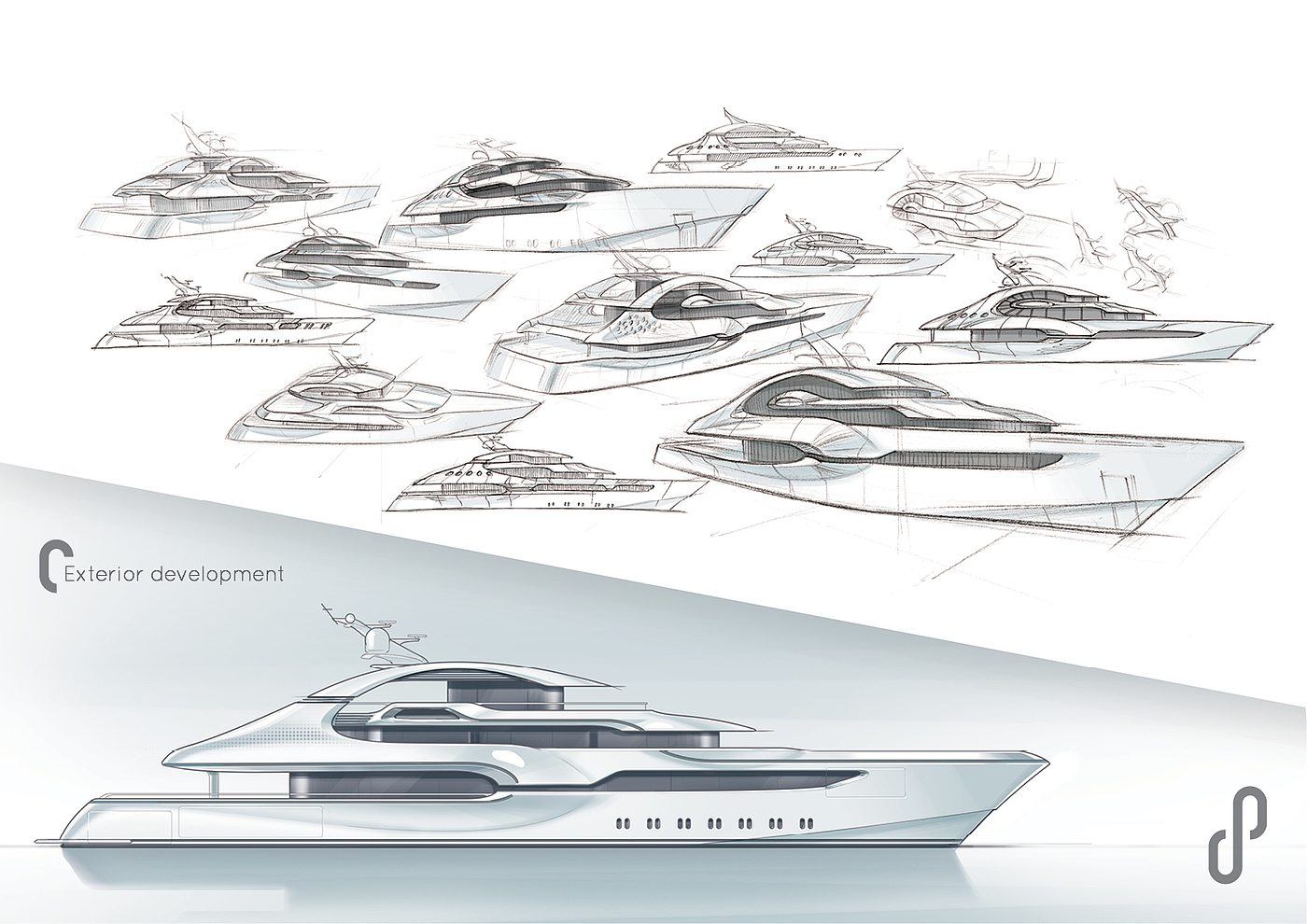 Olesinski 90m，yacht，conceptual design，