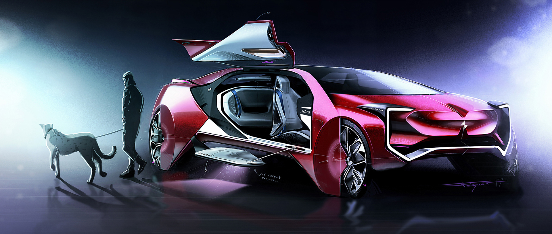 Automatic design，sketch，BMW X8 GCL，