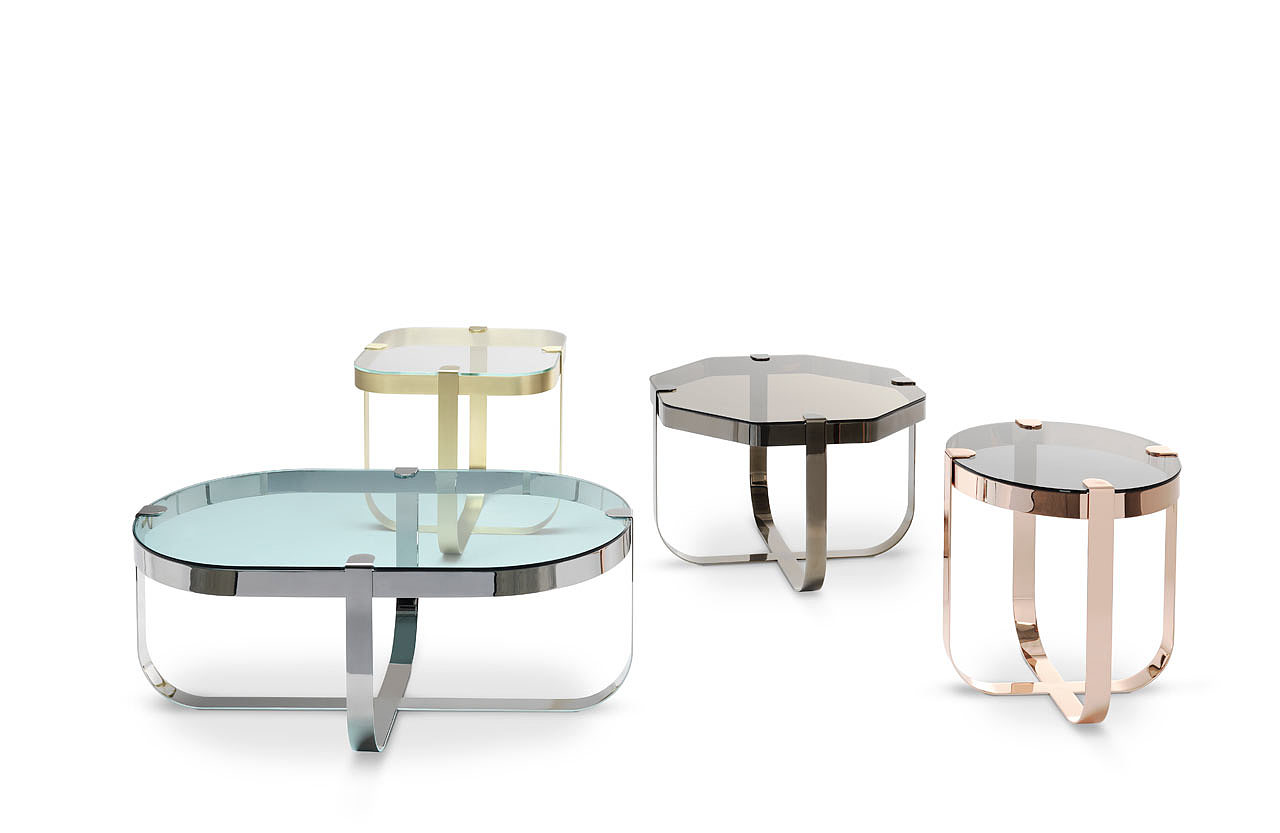 玻璃，桌子，Saba Italia，灵感，戒指，