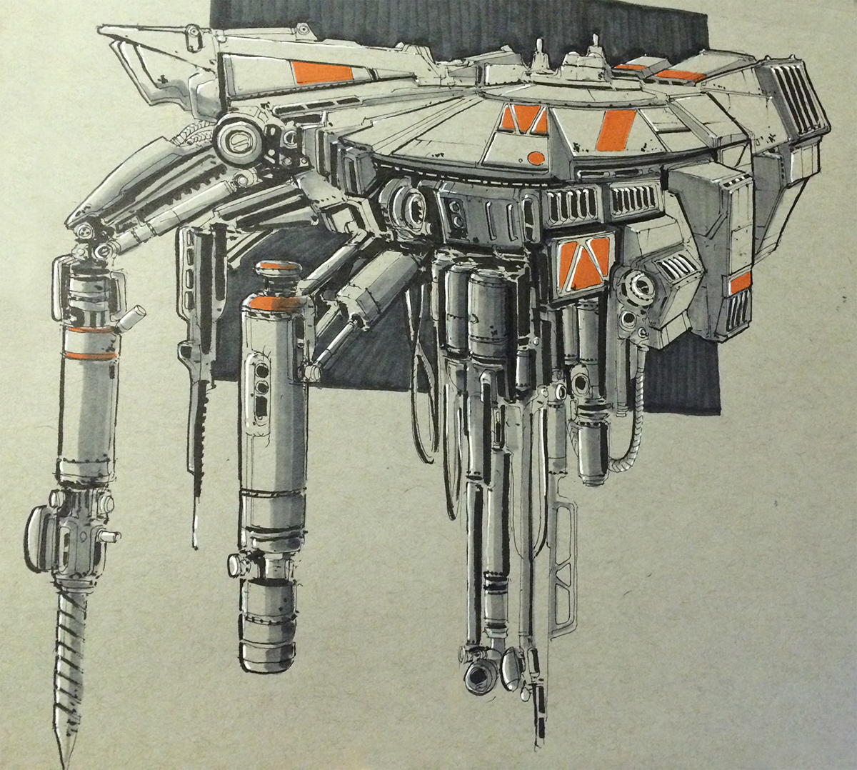 Sense of science and technology，Hand drawn machinery，High end style，Types of American blockbusters，visual effect，