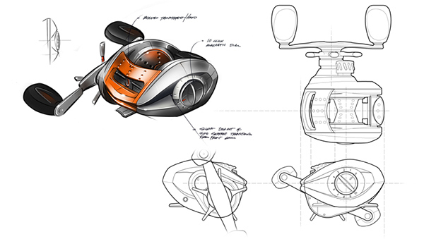 industrial design，product design，motion，go fishing，Fishing rod，Water drop wheel，