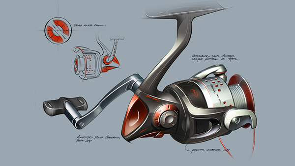 industrial design，product design，motion，go fishing，Fishing rod，Water drop wheel，