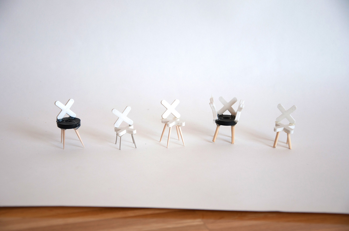 product design，furniture，chair，Cross，