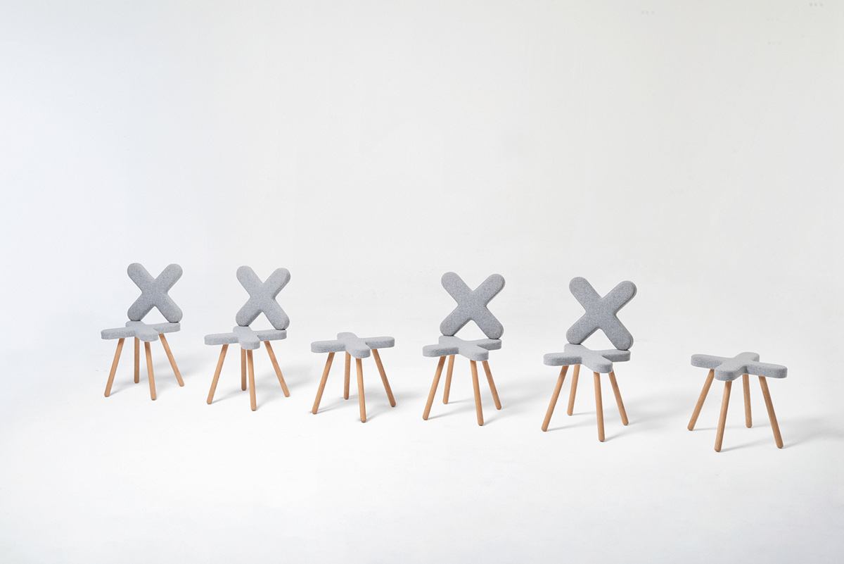 product design，furniture，chair，Cross，