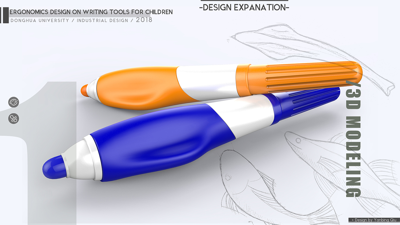 write，children，pen，Positive posture pen，product design，Ergonomics，