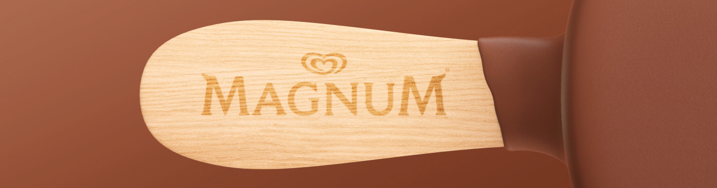 ice cream，C4D rendering，3D rendering，Render，OLA Ice，Dennis de Koff，Magnum Ice，