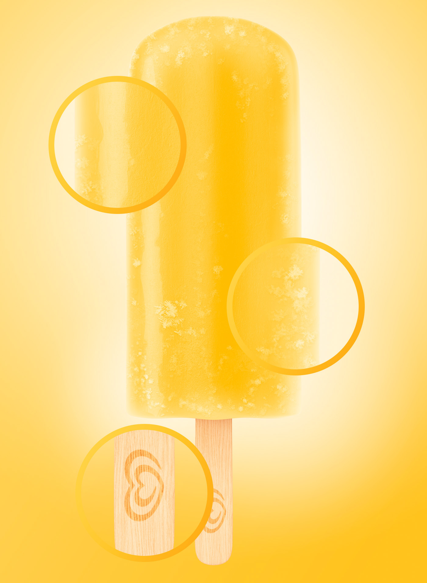 ice cream，C4D rendering，3D rendering，Render，OLA Ice，Dennis de Koff，Magnum Ice，