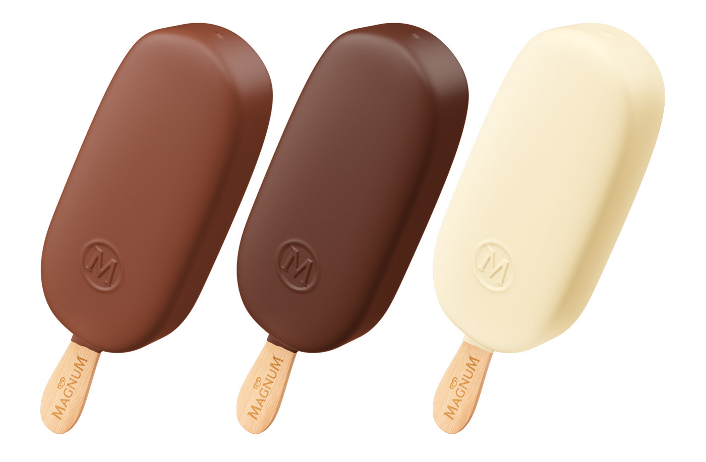 ice cream，C4D rendering，3D rendering，Render，OLA Ice，Dennis de Koff，Magnum Ice，