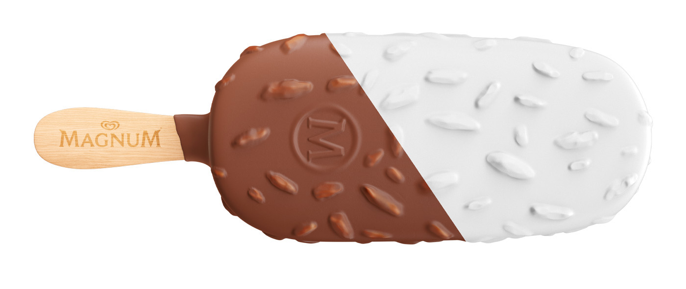 ice cream，C4D rendering，3D rendering，Render，OLA Ice，Dennis de Koff，Magnum Ice，