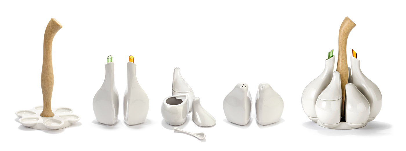 arjun ，Seasoning bottle，white，ceramics，