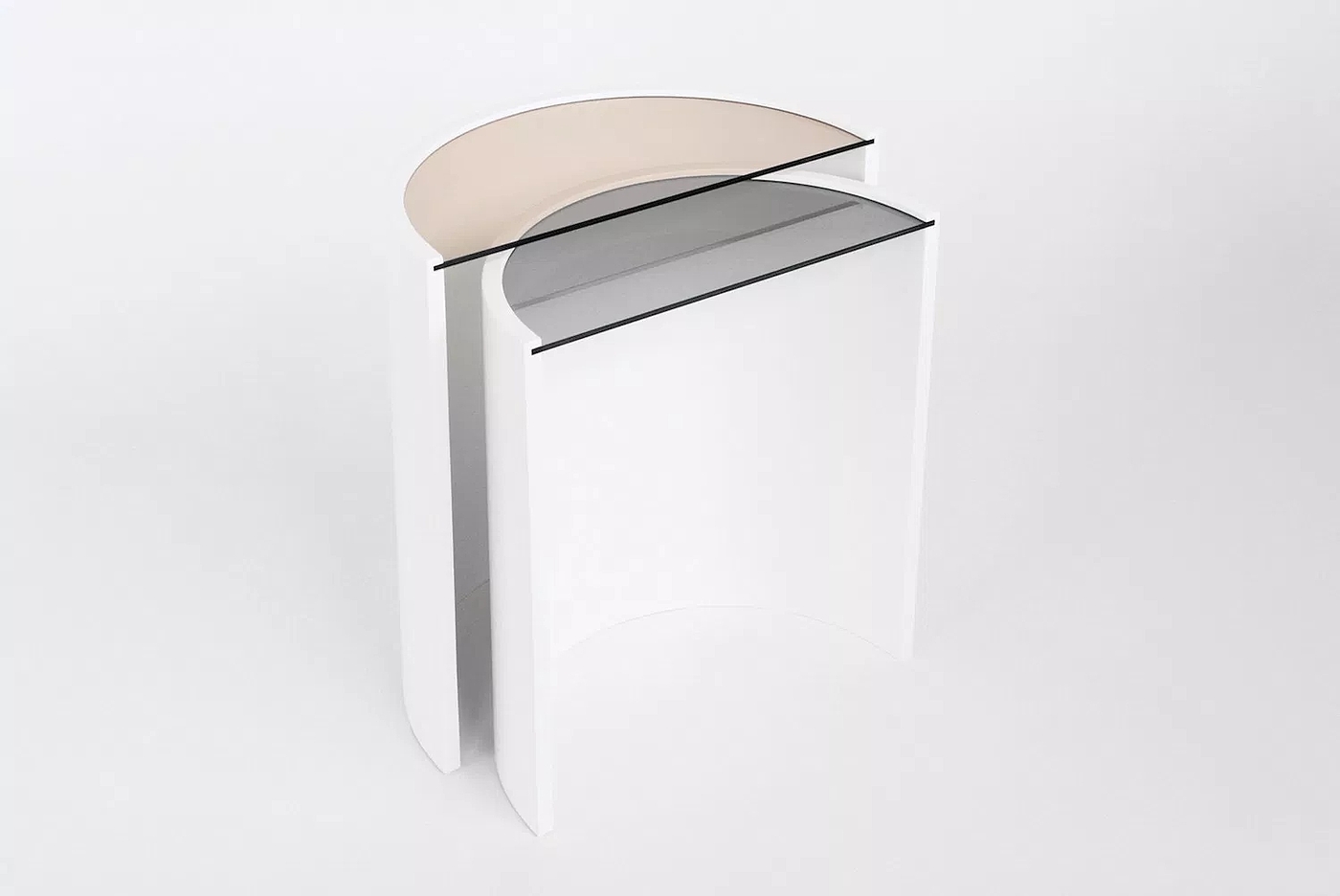 Table，white，Glass，