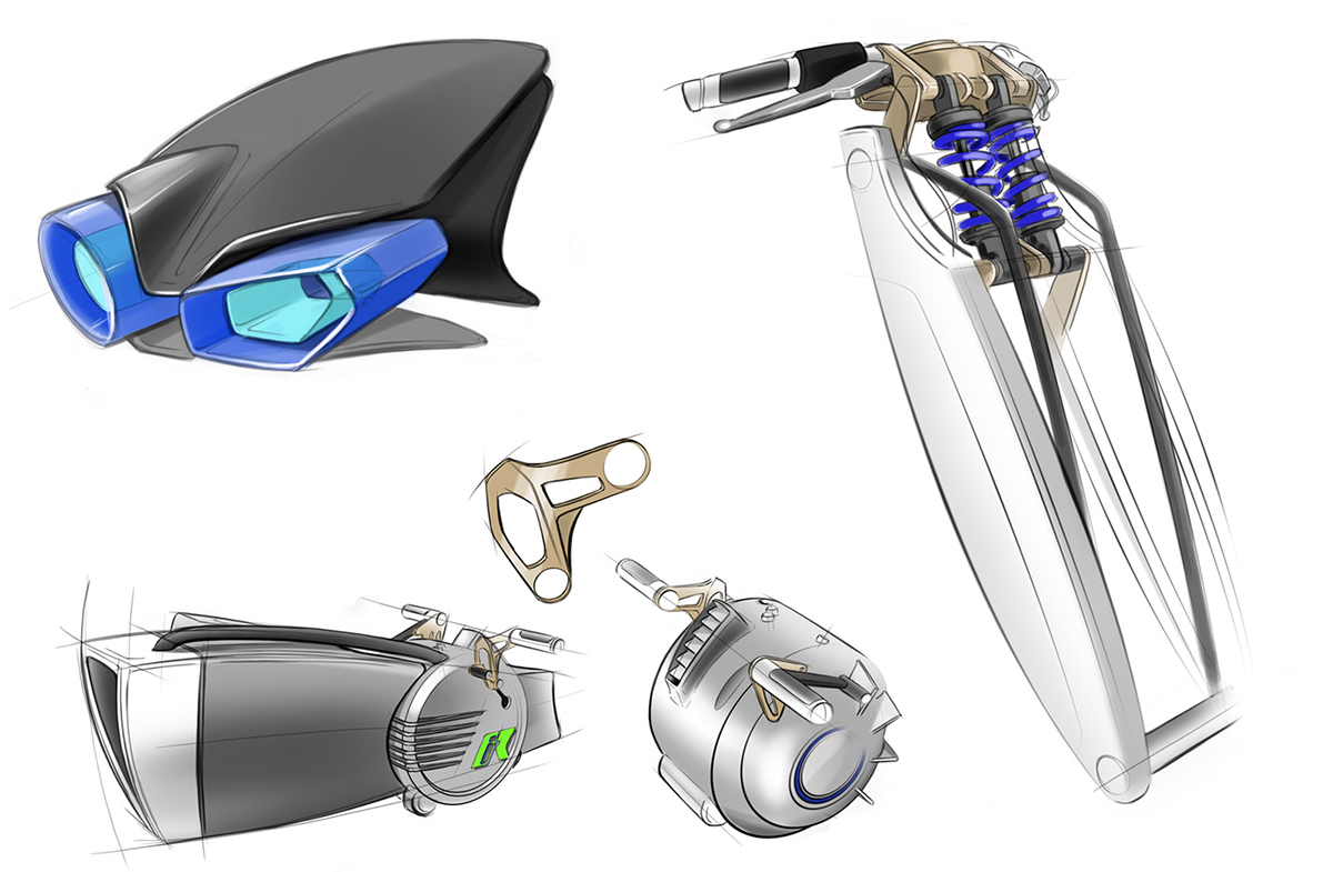 Mechanization，Modern integration，Concept Car，Suspended，