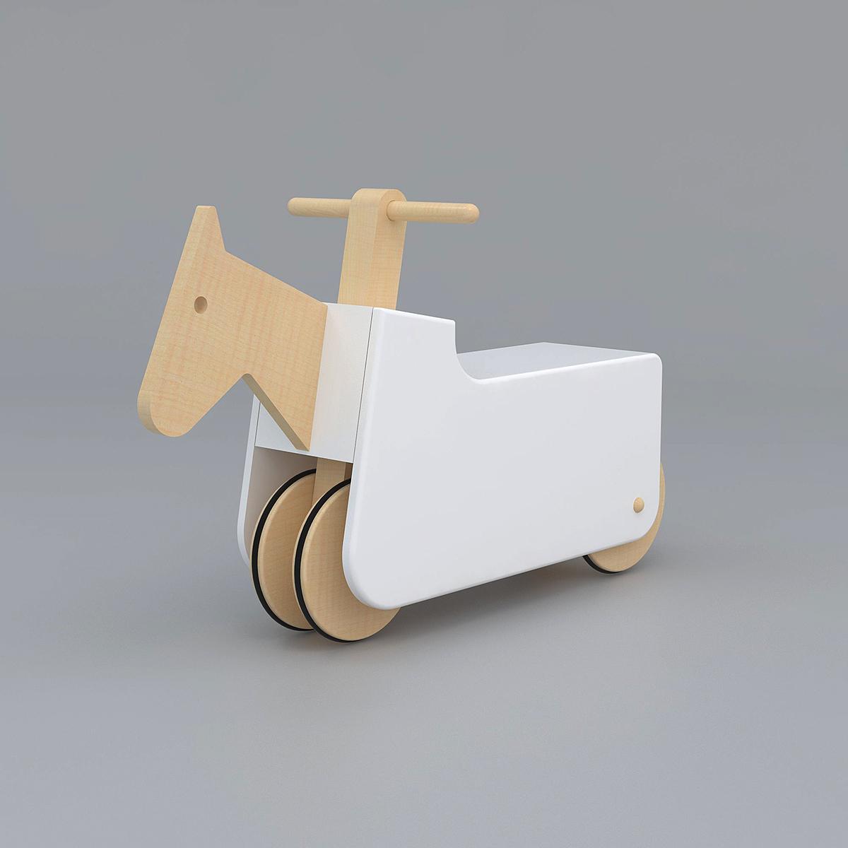 Composable，multi-function，Combination of wood and rubber materials，Creation with Trojan horse as element，