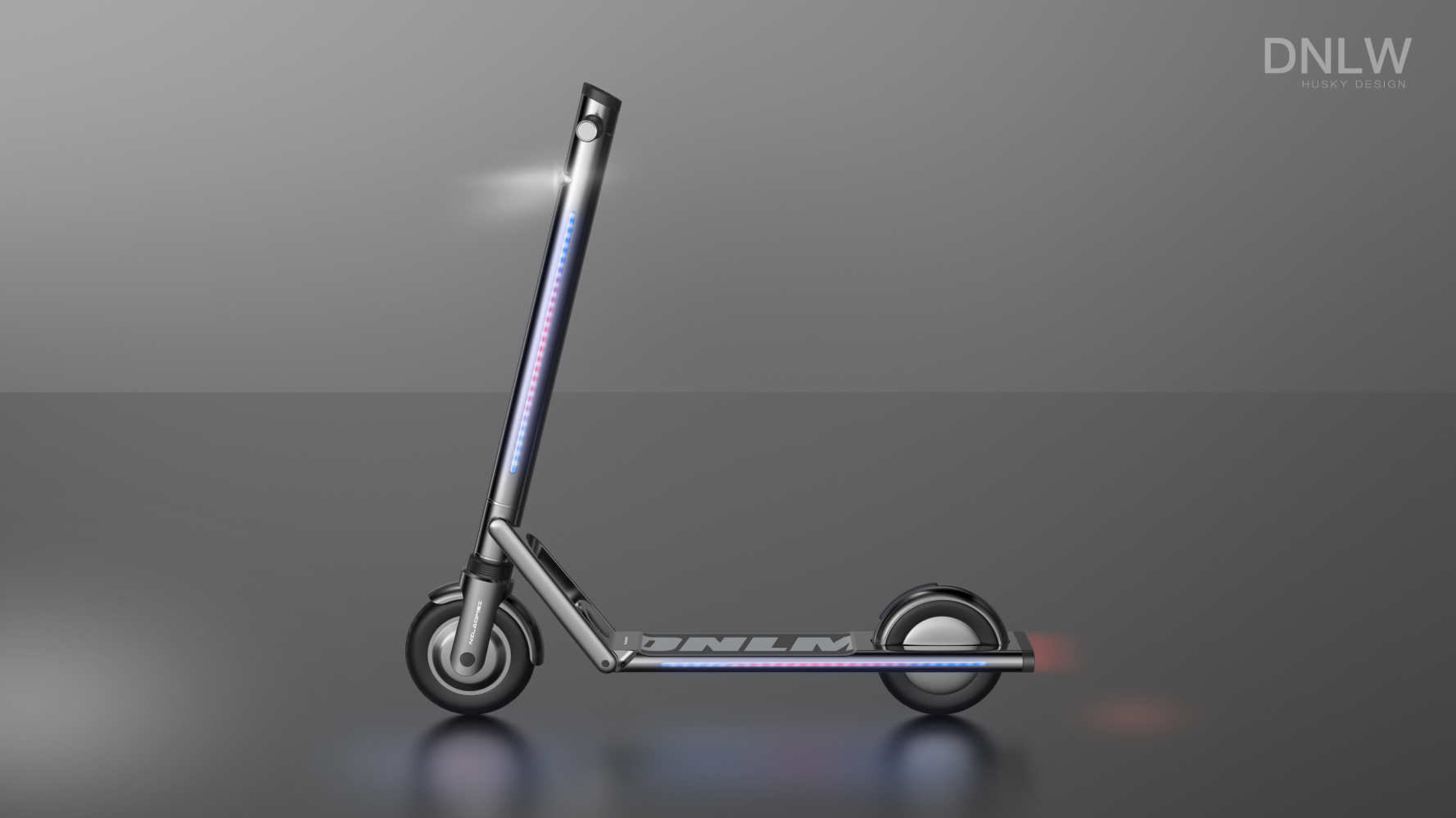 With lights! Electric scooter，