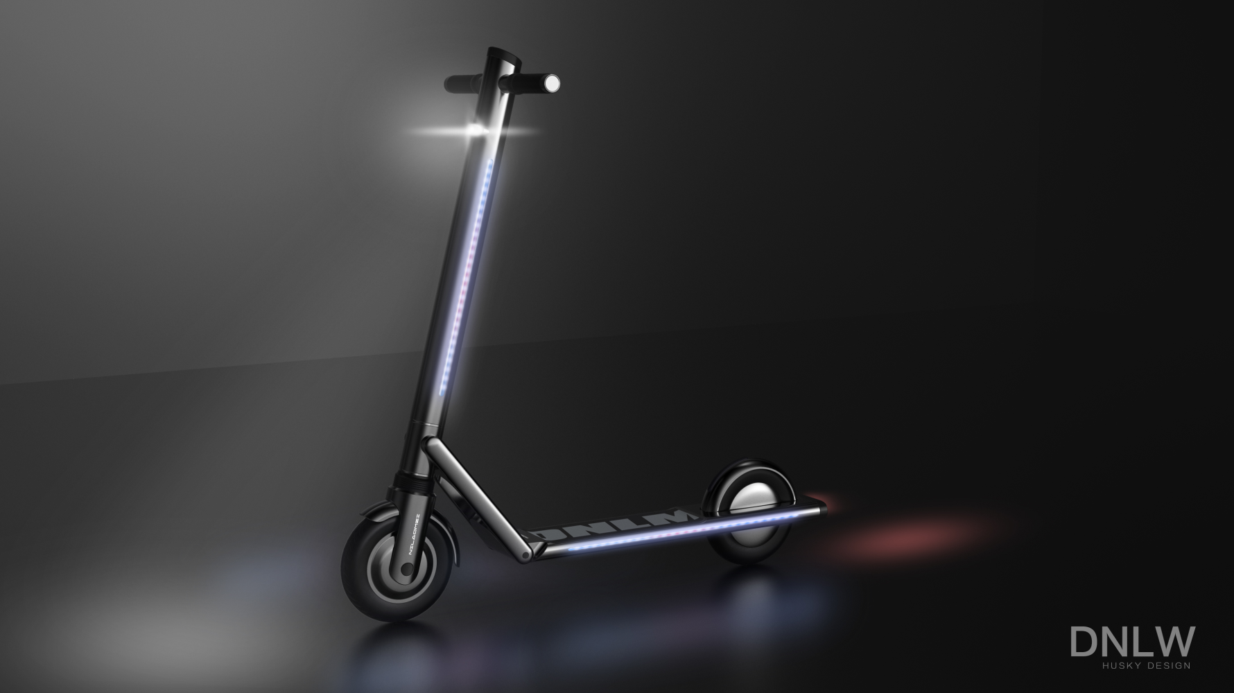 With lights! Electric scooter，