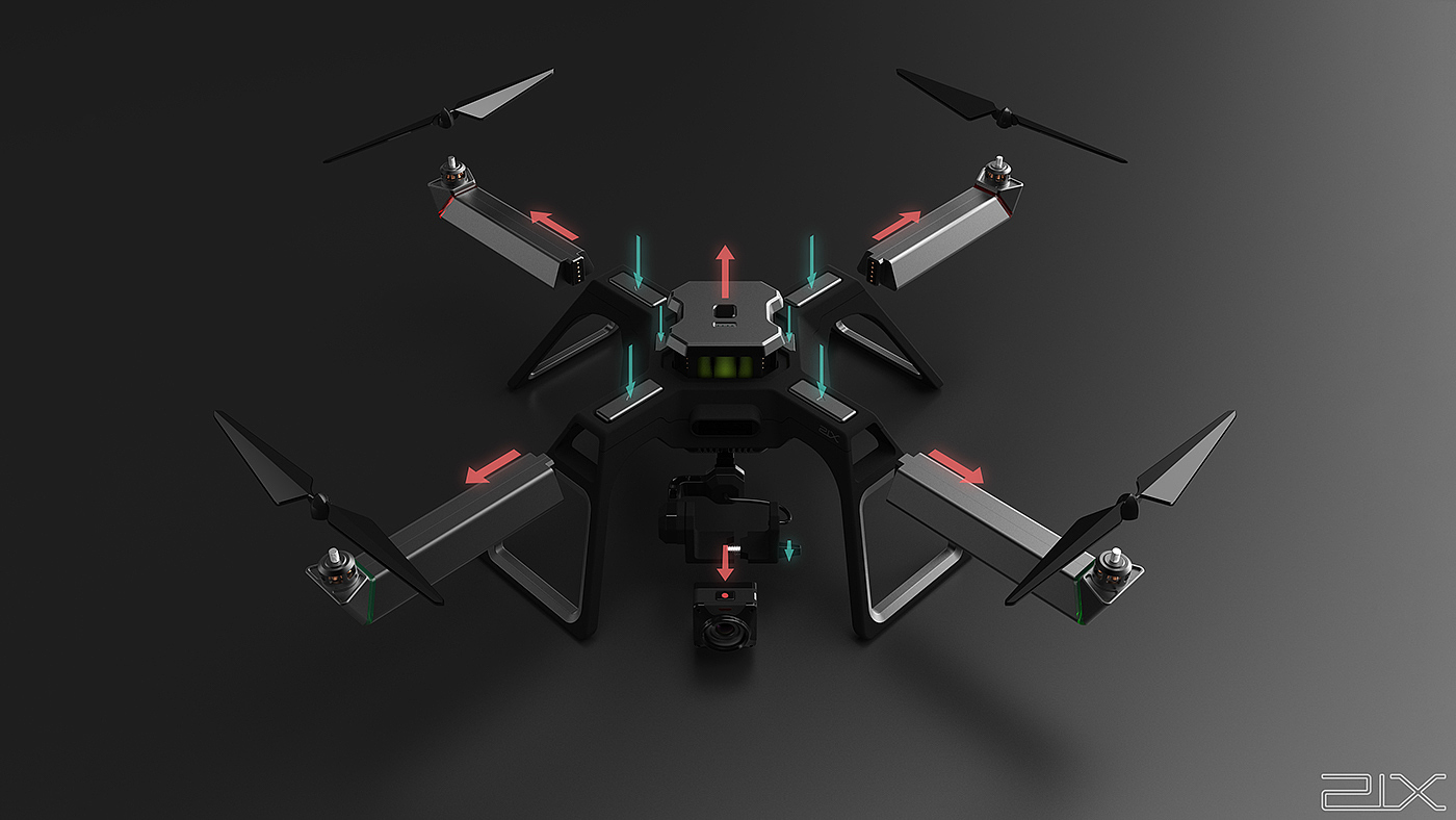21X Drone，UAV，removable，Portable，