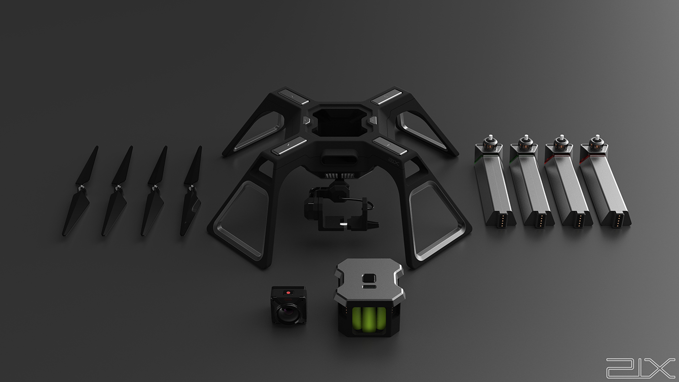 21X Drone，UAV，removable，Portable，
