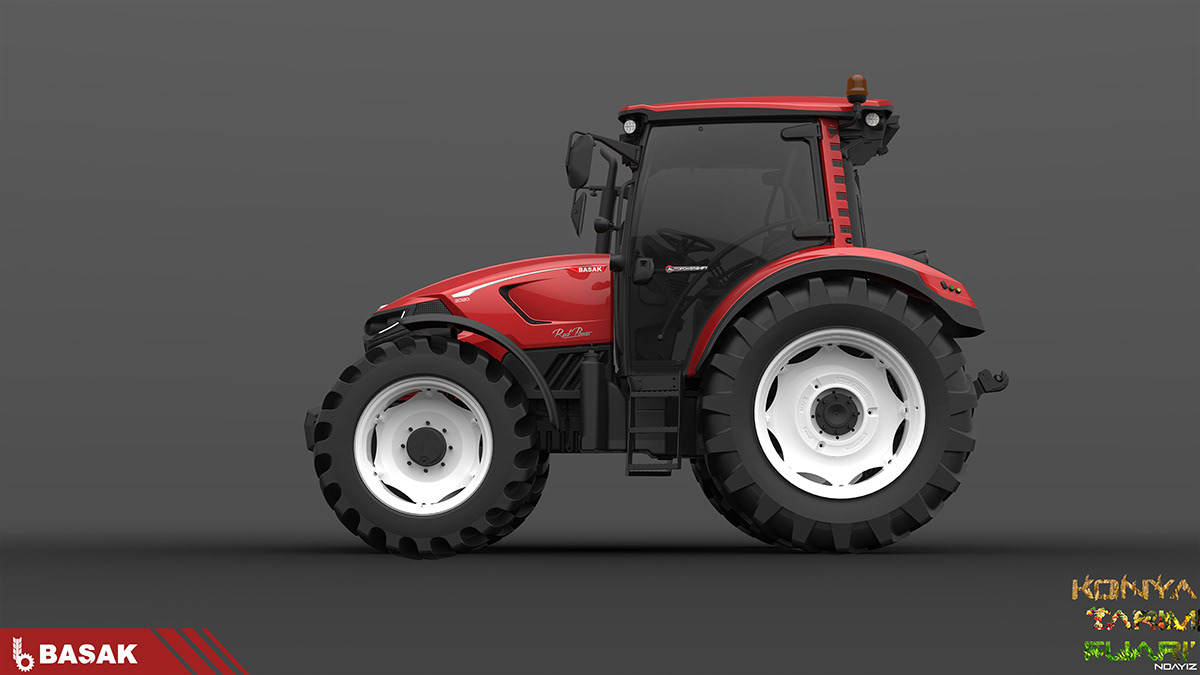 industrial design，Agricultural transportation，Tractor，Header RedMaster，