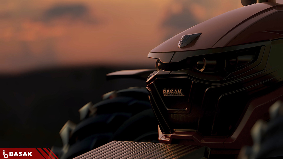 industrial design，Agricultural transportation，Tractor，Header RedMaster，