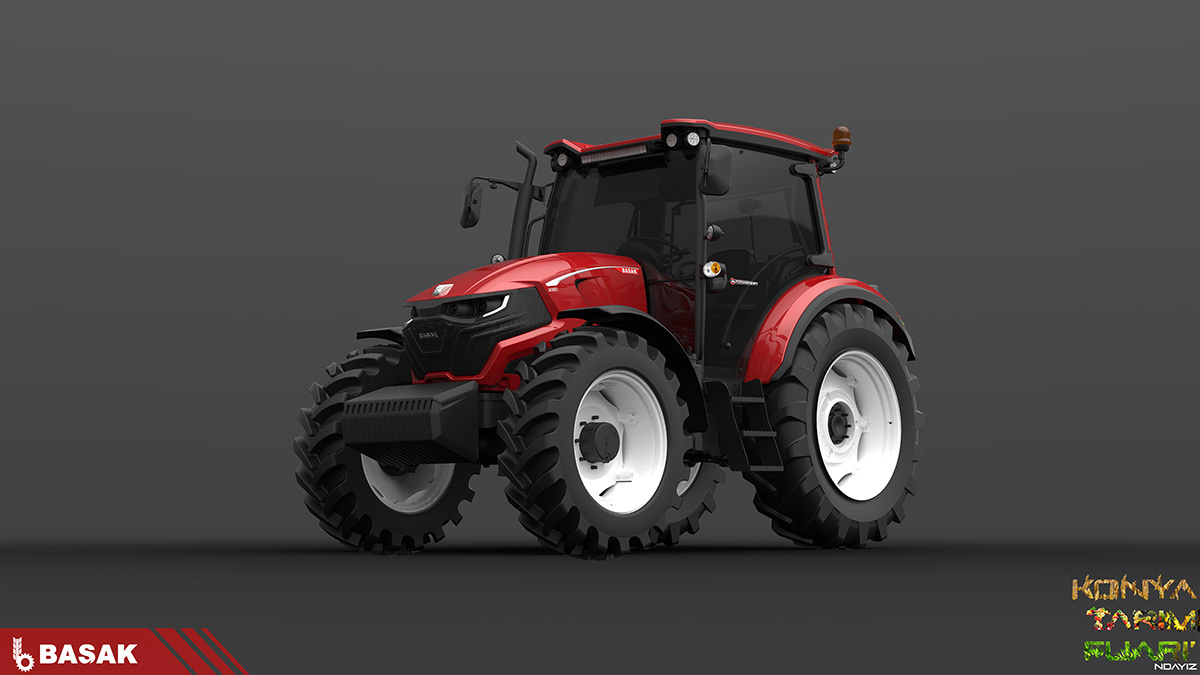 industrial design，Agricultural transportation，Tractor，Header RedMaster，