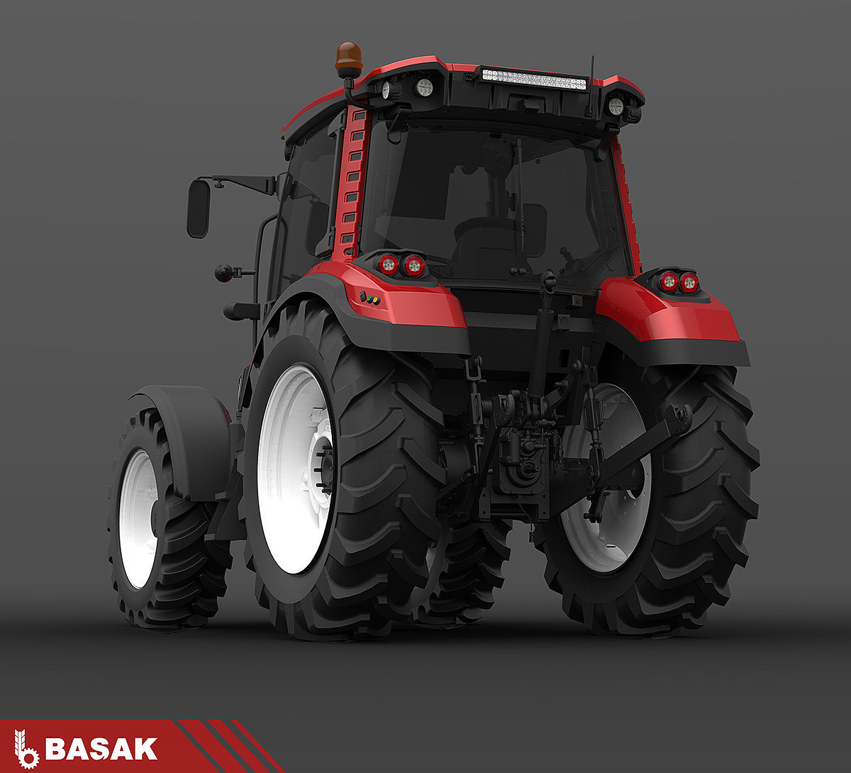 industrial design，Agricultural transportation，Tractor，Header RedMaster，