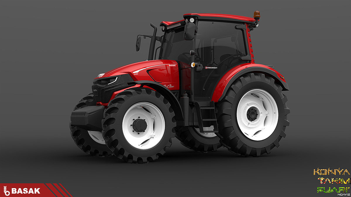 industrial design，Agricultural transportation，Tractor，Header RedMaster，