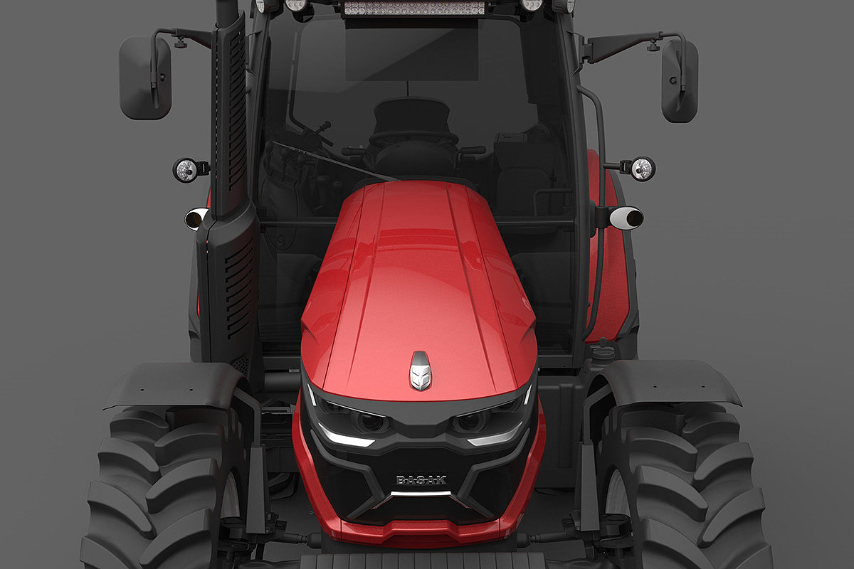 industrial design，Agricultural transportation，Tractor，Header RedMaster，