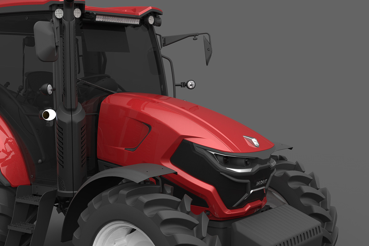 industrial design，Agricultural transportation，Tractor，Header RedMaster，
