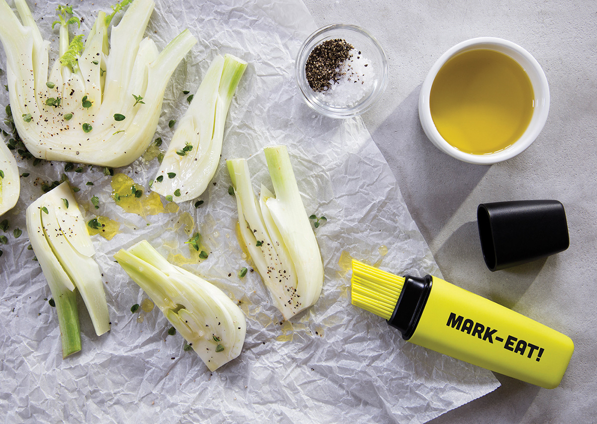 Mark-Eat，Kitchen tools，Multifunctional brush，product design，