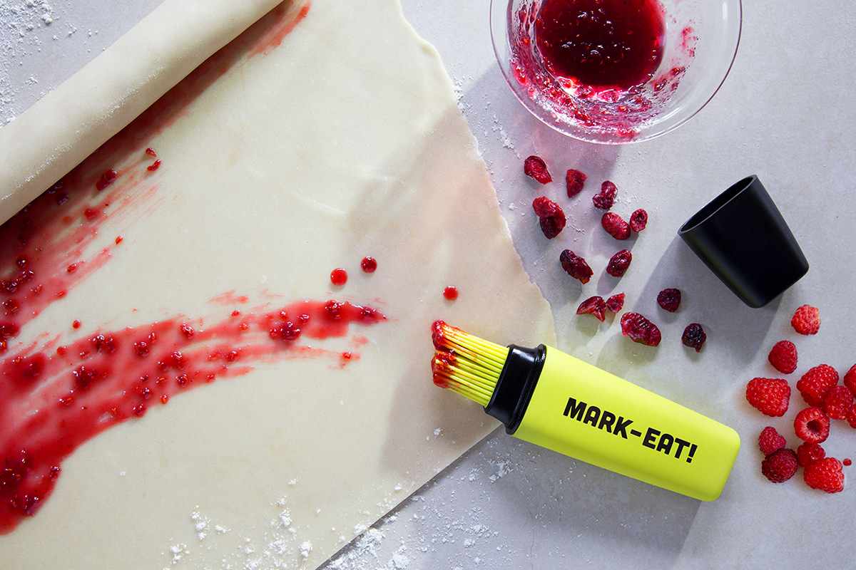 Mark-Eat，Kitchen tools，Multifunctional brush，product design，