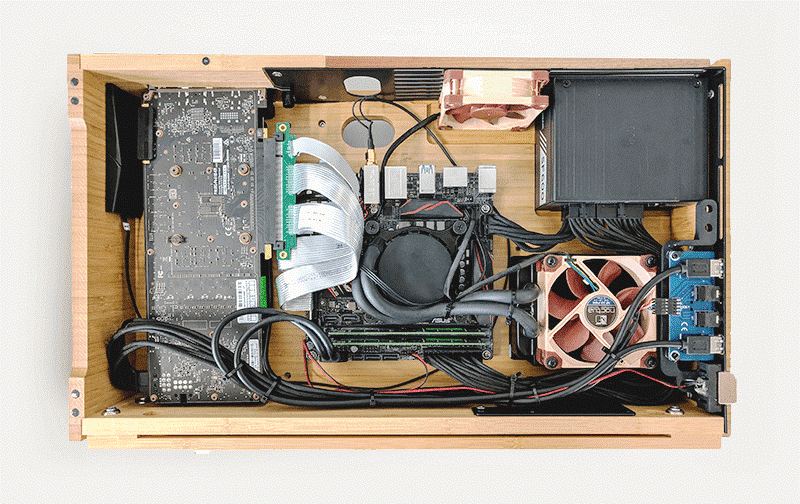 Wooden computer，sustainable，VOLT V，Computer mainframe，