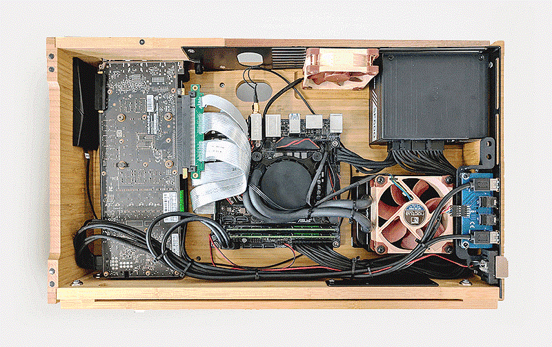 Wooden computer，sustainable，VOLT V，Computer mainframe，